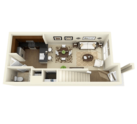 a floor plan of a house